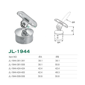 Conector Ajustable para Pasamanos, Soporte Personalizado para Escaleras, Soporte de Barandilla de Acero Inoxidable, Soporte para Tubo de Balaustrada - Product Image 2