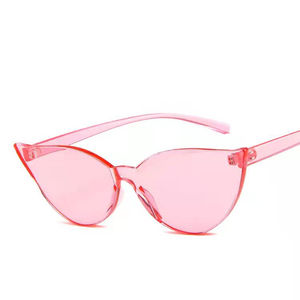 Gafas de sol Retro de gelatina transparente para mujer, anteojos de sol a la moda, con personalidad, estilo ojo de gato, para fiestas y Tiro callejero, nuevas - Product Image 5