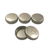 Petite boîte ronde en métal de baume à lèvres de pommade de crème en relief personnalisée de 15g pour la boîte solide de dalgona de parfum