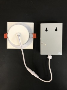 ETL ES FCC 3inch 7W 100-130V đen Led Vuông Downlight chùm angle36 không khí chặt chẽ 5cct 2700K 3000K 4000K 5000K 6000K COB Gimbal - Product Image 4