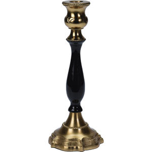 Candelabro in Alluminio Oro/Nero 9X23CM - Product Image 1