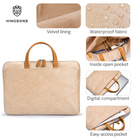 Sac pour ordinateur portable Kingsons, léger, imperméable, antichoc, étui pour MacBook Pro, voyage, affaires, haute densité