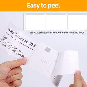 Étiquettes d'expédition compatibles avec le DK-1202 <span class=keywords><strong>Brother</strong></span> (2-3/7 "X 4") Papier blanc découpé à l'emporte-pièce pour l'imprimante QL-700 QL 820NWB <span class=keywords><strong>300</strong></span> étiquettes/rouleau - Product Image 5