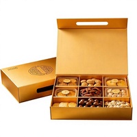 Emballage personnalisé en carton kraft pour articles alimentaires du Nouvel An avec logo en relief, production en petites séries, options de couleurs