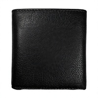 Porte-cartes métallique pop-up à un clic pour homme, best-seller, plusieurs emplacements pour cartes, format court, anti-RFID, doublure en cuir de vachette véritable