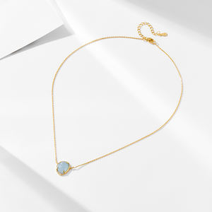 <span class=keywords><strong>Collana</strong></span> in Pietra Naturale Amazonite dal Design Originale per Donne, Gioiello Raffinato in Argento Sterling 925, Vendita all'Ingrosso - Product Image 5
