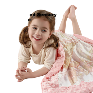 ผ้าห่มเด็กอ่อน ผ้าห่มนิรภัยสำหรับเด็ก พร้อมปุ่มนุ่มช่วยให้นอนหลับได้นานขึ้น ผ้าห่มเด็กนุ่มสบาย ออกแบบได้ตามต้องการ - Product Image 1