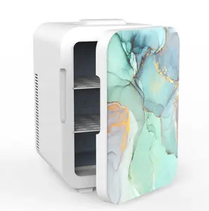 Mini frigorifero cosmetico per porta in marmo di colore personalizzato 8L 2 ripiani