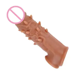 Silicone 5cm Penis Sleeve Reusable Male Penis Ring Sexy Toys For Men Cock Enlargement Sleeve Sex product sex shop online