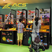 Machine de jeu d'arcade de basketball de rue pliable en métal, fonctionnant à pièces ACS, compatible 110V/220V