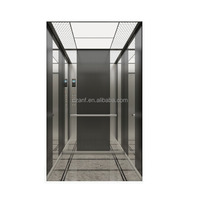 Ascenseur de luxe en acier inoxydable pour bâtiments commerciaux, hôtels, appartements – Grande vitesse, grand espace, traction sans engrenages