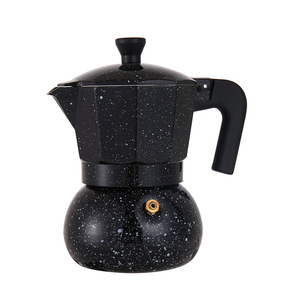 Cafetera Moka de Aluminio Estilo Minimalista con Tapa, Portátil para Uso en Exteriores, Multifuncional, para Café Espresso y Mocha - Product Image 1