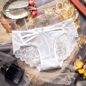 กางเกงในผู้หญิงแบบถักทรงสูง โปร่งใส แต่งลูกไม้ฉลุลาย สำหรับใส่ทุกวัน - Product Image 5