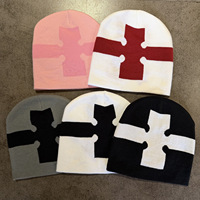 Gorro de punto jacquard estilo hip-hop americano, unisex, cálido, personalizado, para rap y danza urbana, ajustable.