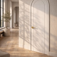Portes intérieures rondes en bois sur mesure Senger Wholesale avec arche supérieure, portes à feuille intégrée, portes intérieures cintrées pour chambre et entrée de villa
