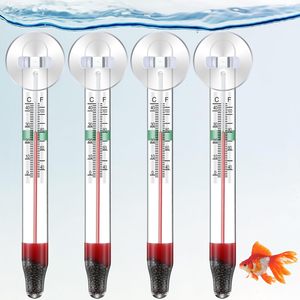 Thermomètre flottant en verre pour aquarium avec ventouse, thermomètre pour aquarium, sans danger pour les poissons d'eau douce et d'eau salée - Product Image 3