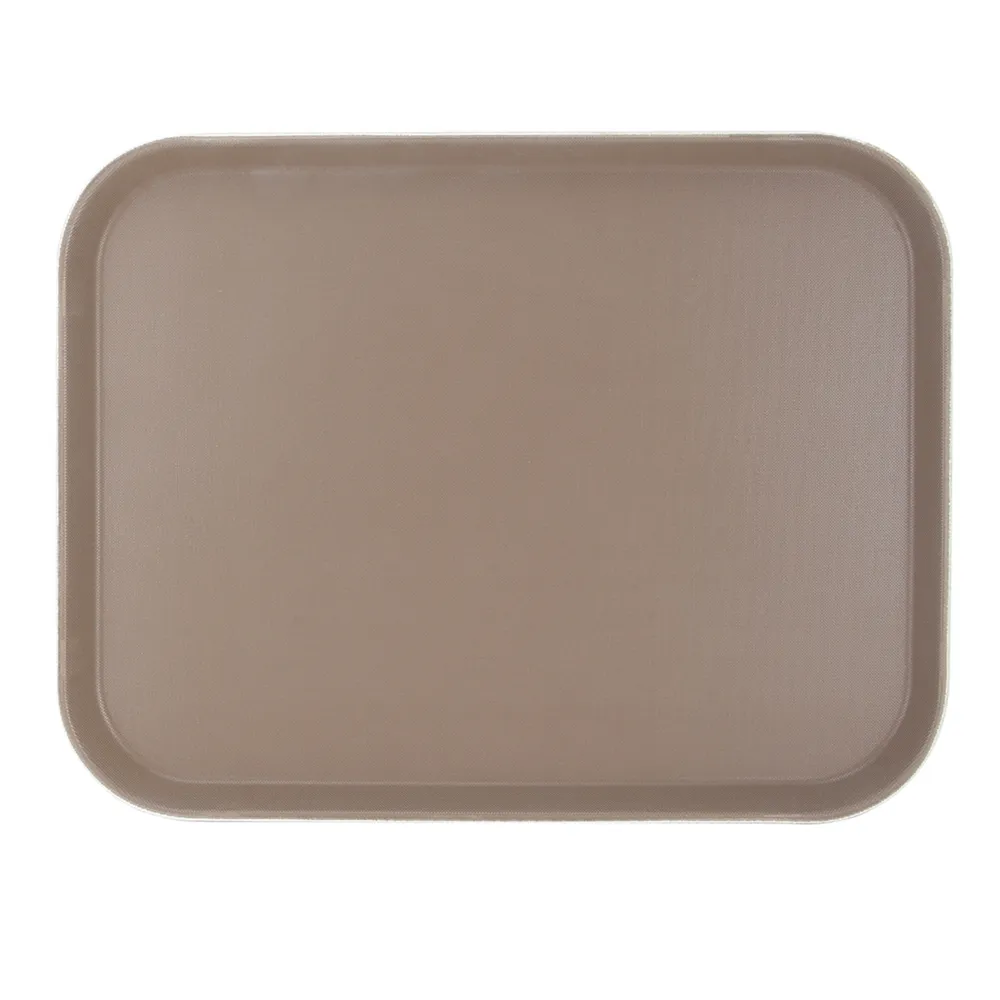 Bandeja Rectangular antideslizante de fibra de vidrio para servir, bandeja antideslizante para camareros de 14 "X 18"/36cm X 46cm