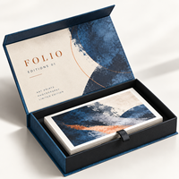 Boîtes rigides magnétiques personnalisées de style livre, emballage en papier d'art de qualité supérieure pour impressions d'art, photographie et ensembles de collection