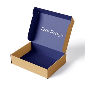 صندوق تغليف هدايا من الورق المقوى القابل لإعادة التدوير بشعار وردي، صندوق للأحذية والملابس، صندوق شحن ورقي للأعمال الصغيرة - Product Image 5