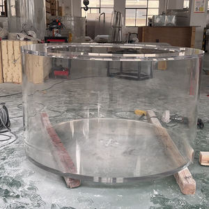 חם מוצר גדול זכוכית גיליונות בשימוש טנקי דגים למכירה גדול צילינדר אקווריום עם מחיר נמוך - Product Image 4