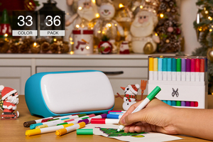 Tốt điểm bút cho cricut niềm vui/niềm vui Xtra bằng văn bản vẽ 33 đầy màu <span class=keywords><strong>s</strong></span>ắc kép tip Bút Đánh Dấu 0.4 + 1.0 lời khuyên, 36 gói - Product Image 3