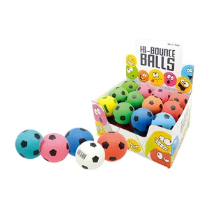 Pallina da calcio con Design a forma di pallina da calcio ad alto rimbalzo in gomma con sfera giocattolo per bambini