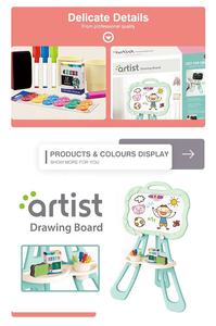 Juguete Educativo en Oferta, Pizarra Magnética de Doble Cara de Plástico para Estudiar y Dibujar con Borrador para Niños - Product Image 2
