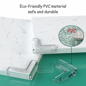 PRODIGY CP01 Clear L Shape Plastic Baby Safety Table <b>Corner</b> Guard Protector for Baby - Product Image 2