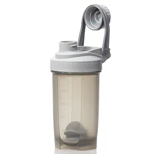 Atacado 600ml Handle Portable Bpa Free Custom Protein Shaker Bottles Ao Ar Livre Sport Bottle