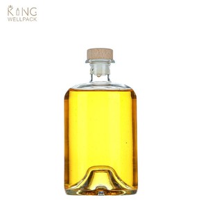 Venta al por mayor de lujo personalizado 100mL 250ml 375ml 500ml Vodka Spirits <span class=keywords><strong>Gin</strong></span> Ron Tequila vacío claro licor botella de copa de vino con corcho - Product Image 6
