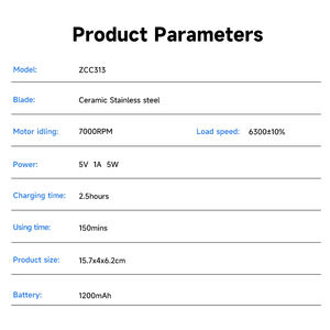 Recortadora de <span class=keywords><strong>Barba</strong></span> Facial, Dispositivo USB Recargable, Juego de Cortadora de Pelo Inalámbrica, Máquina Profesional <span class=keywords><strong>para</strong></span> <span class=keywords><strong>Recortar</strong></span> el Cabello - Product Image 2