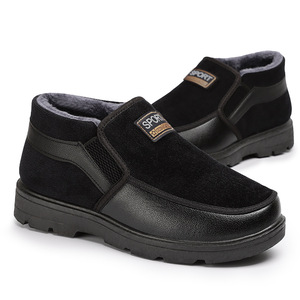 Stivali in pelle da <span class=keywords><strong>uomo</strong></span> stivali in pelle nera con stivali da <span class=keywords><strong>uomo</strong></span> in pelliccia scarpe di sicurezza - Product Image 4