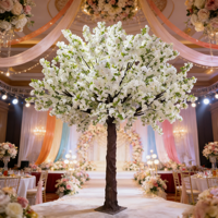 Neuer Bestseller Japanischer Sakura-Baum Maßgefertigte Rosa Kirschblüten Künstliche Umweltfreundliche Seiden-Plastik-Blumen für Hochzeit Abschluss Zuhause