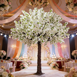 Nouveau best-seller : Arbre de <span class=keywords><strong>cerisier</strong></span> japonais Sakura personnalisé, fleurs de <span class=keywords><strong>cerisier</strong></span> roses artificielles, écologiques, en soie et plastique, pour mariage, remise de diplôme, décoration intérieure - Product Image 2