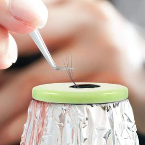 Paleta Redonda de Jade de 5cm para Pegamento de Extensiones de Pestañas, Herramienta de Maquillaje - Product Image 5