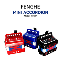 SFQ07 Factory Wholesale Lightweight Mini Accordion Portable Beginner Friendly Colorful Acordion Keyboard Instrument