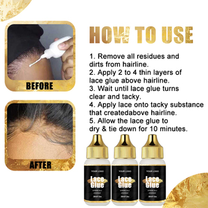Colla per Parrucche GiueQueen, Etichetta Privata, Colla Personalizzata per Parrucche con Frontale in Pizzo, Colla Impermeabile per Parrucche a Tenuta Forte - Product Image 3