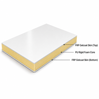 Panneaux muraux sandwich FRP légers pour caravane, isolation thermique, design moderne, boîte froide