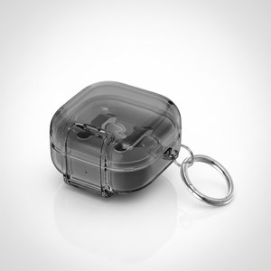 Funda Transparente de TPU para Samsung <span class=keywords><strong>Galaxy</strong></span> <span class=keywords><strong>Buds</strong></span> 4 / 4 Pro, Carcasa Protectora Antigolpes con Anillo para Llavero - Product Image 2