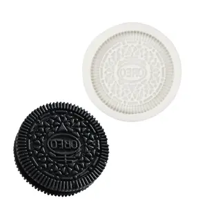 2 pcs Giant Sandwich Oreo Cookie Cake Pan 7.5inch Rock Star Baking Silicone  Mold