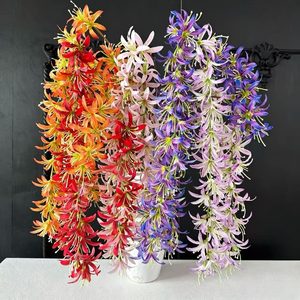 New Flame <b>Artificial</b> Silk Lily Multi-Headed <b>Flower</b> Wedding Home Decor Floral <b>Arrangement</b> Sayuri Variety - Product Image 1