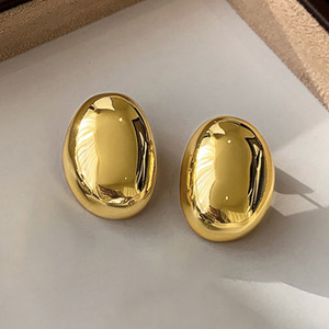 Orecchini a Perno Geometrici Ovali per Donne, Accessorio Semplice e alla Moda per Uso Quotidiano, Outfit Casual e Regalo - Product Image 6