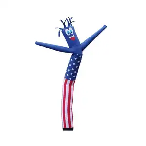 Outdoors Advertising American Flag USA 20 Foot Tall Inflatable Tube Man