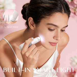 Mini rasoir électrique pour les lèvres et le visage avec lumière, tondeuse à sourcils, alimenté par piles, design compact - Product Image 3