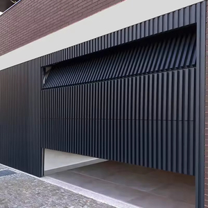 Design moderne et élégant Portes <span class=keywords><strong>de</strong></span> <span class=keywords><strong>garage</strong></span> insonorisées à motif <span class=keywords><strong>en</strong></span> bois <span class=keywords><strong>en</strong></span> alliage d'aluminium - Product Image 1