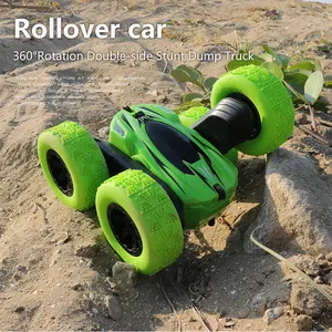 RC Autos Stunt-Autos Spielzeug 4WD 2,4 Ghz Mini-Fernbedienung Auto Doppelseitig Rotierende-Fahrzeuge 360 Flips Kinder für Jungen und