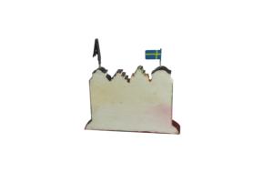 Venta al por mayor 3D ciudad sueca edificio forma nevera Imanes personalizados resina artesanía viaje recuerdo regalos vintage decoración del hogar adornos - Product Image 4