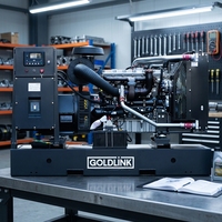Générateurs diesel Goldlink OEM à châssis ouvert 65 kVA 52 kW 220 V 1800 tr/min triphasés certifiés CE avec option ATS