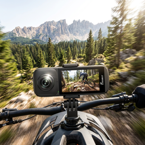 Fossibot Fc360 Digital 8K 30Fps 360 Video Recorder <b>Mini</b> Body Handheld Sports Action <b>Camera</b> 8K10fps 360 Video WithDual1/2"Sensors - Product Image 1