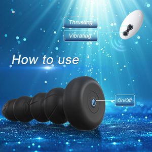 <strong>Remote</strong> <strong>Control</strong> Vibrating Butt Plug Male Adult Sex Toys Thrusting Vibrating Prostate Massager Anal Beads <strong>Vibrator</strong> for Men Women - Product Image 4